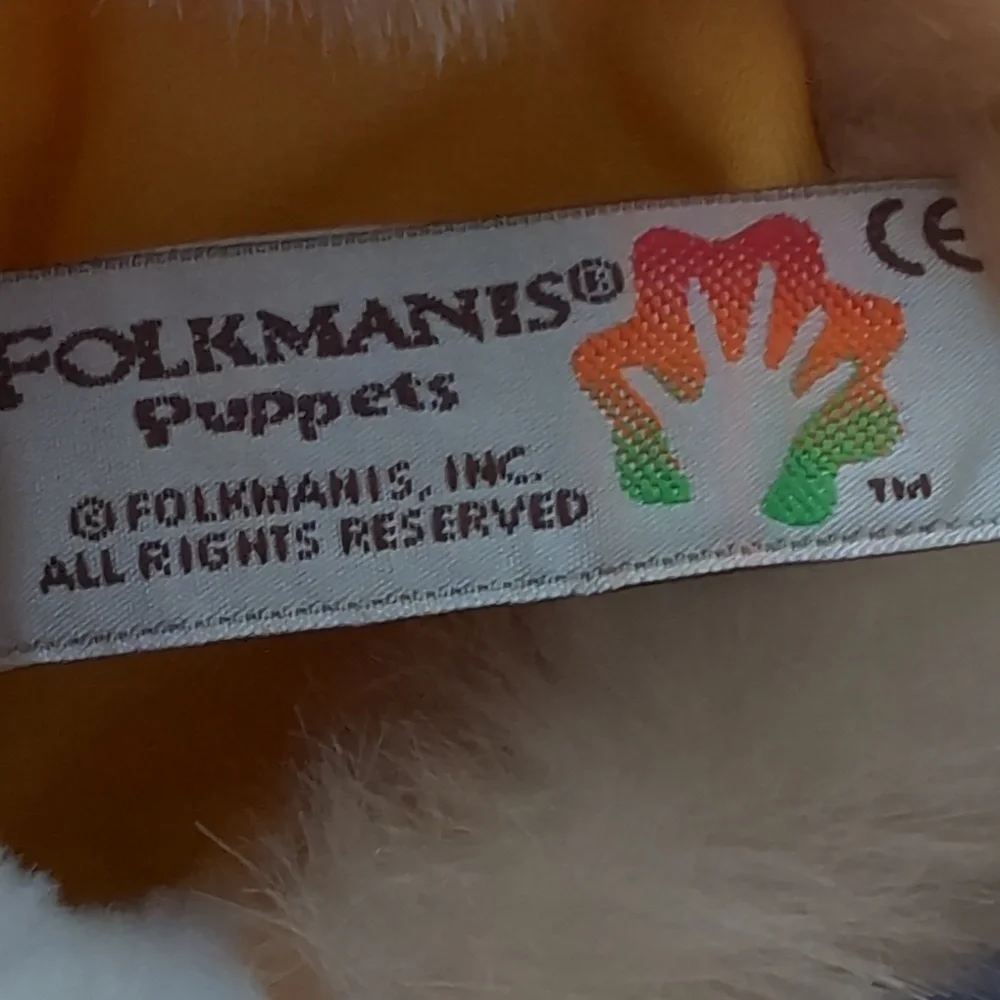 Folkmanis Orange Tabby Kitten/Cat Hand Puppet. - Picture 5 of 8
